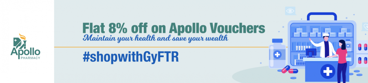 Buy Apollo Pharmacy Gift Vouchers at Discounted Price