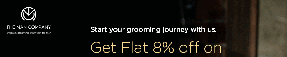 Buy The Man Company Gift Vouchers at 8% Discount