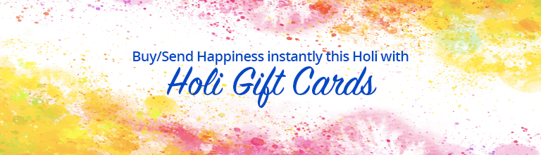 Send Happiness instantly this Holi with Holi Gift Cards.