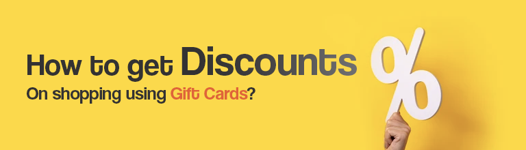 How to get discounts on shopping using gift cards?